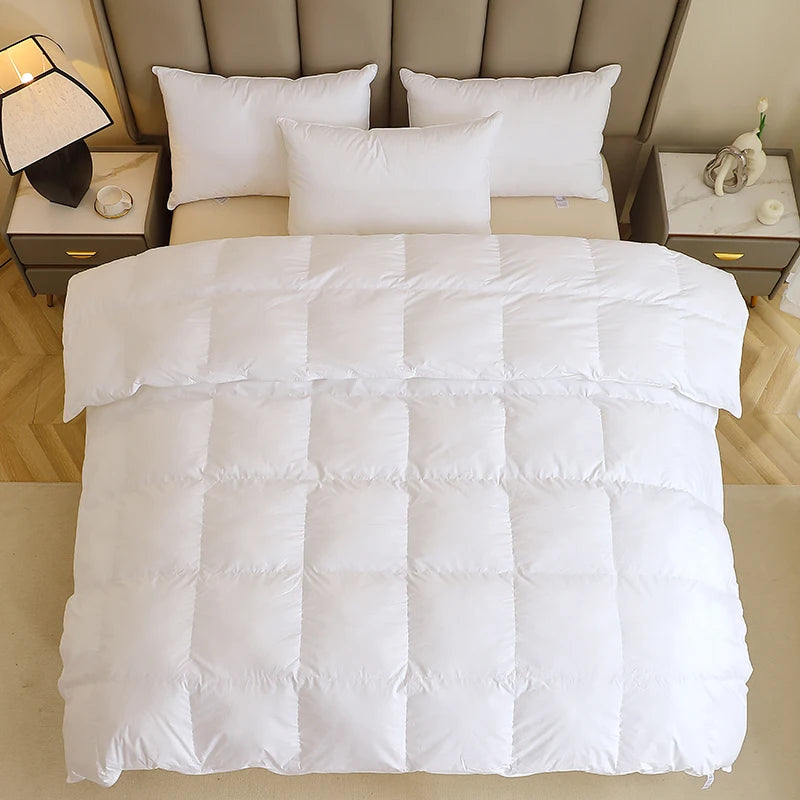 135X200/200X200/220X220/220X260Cm White King Super King Thick Goose down Duvet Comforter