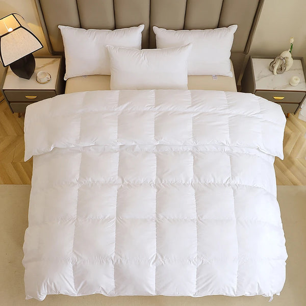 135X200/200X200/220X220/220X260Cm White King Super King Thick Goose down Duvet Comforter