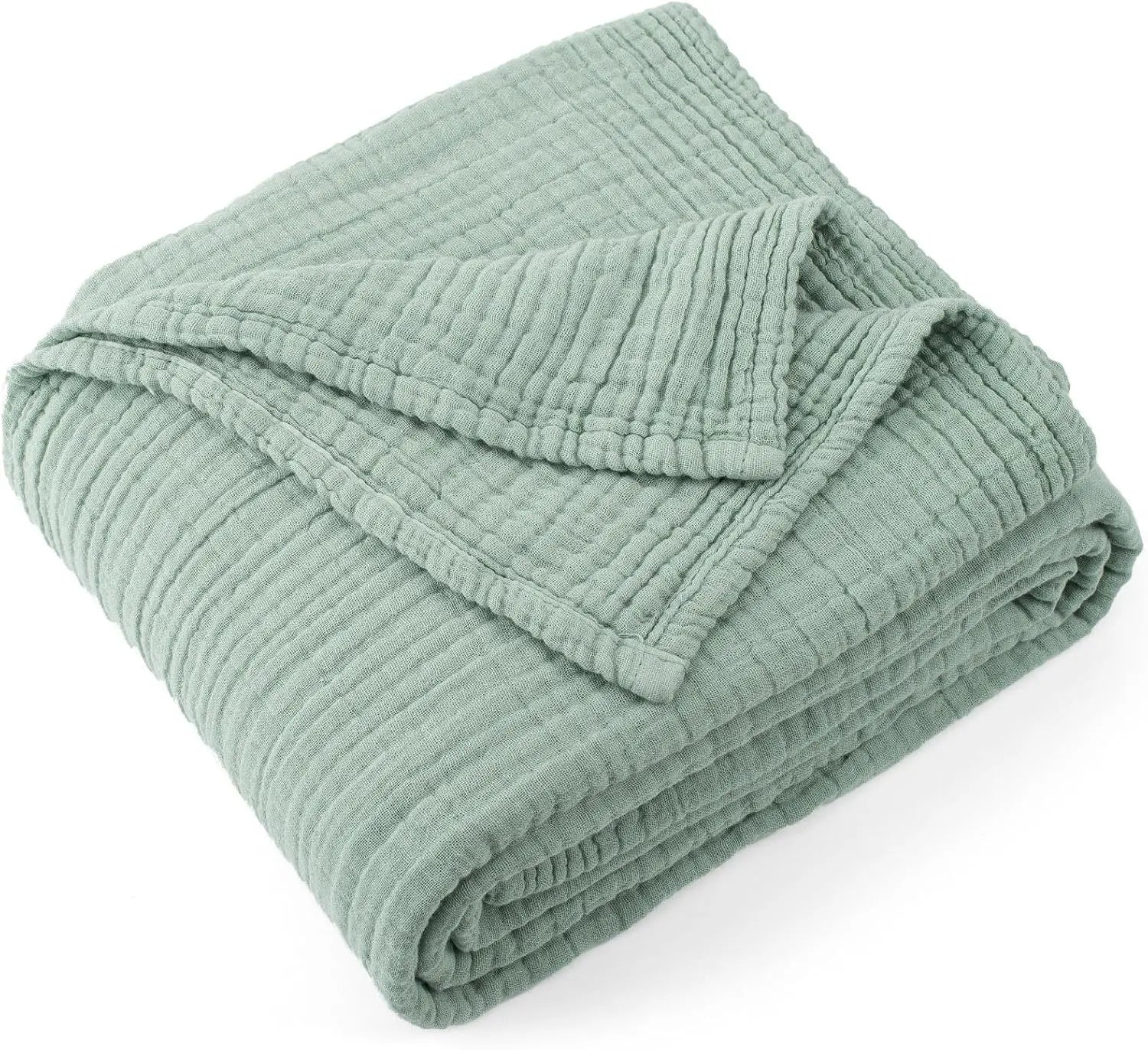 100% Cotton Muslin Blanket Foldable Swaddle Blanket 6 Layer Breathable Cotton Infant Swaddling for Bed Sofa Cover Travel Blanket