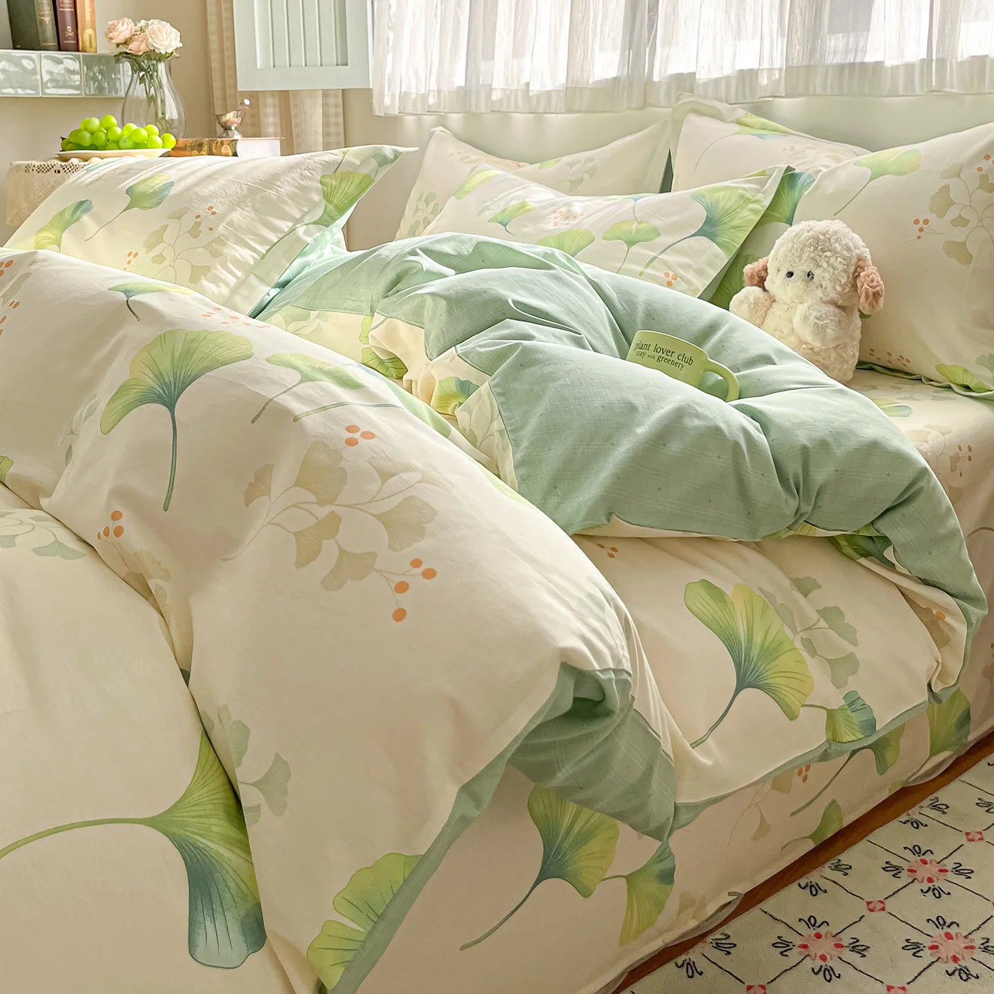 Spring New Printed Cotton Quilt Cover Bedding Cartoon Dormitory Single Piece Quilt Cover Small Floral, No Pillowcase and Sheet