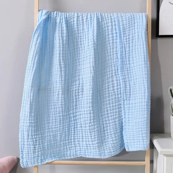100% Cotton Muslin Blanket Foldable Swaddle Blanket 6 Layer Breathable Cotton Infant Swaddling for Bed Sofa Cover Travel Blanket